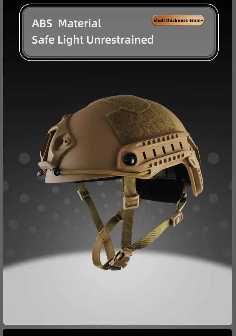 FAST Tactical Protective Helmet Airsoft MH Helmet ABS New Thickened Outdoor PJ Air Gun Shooting CS Protective Equipment