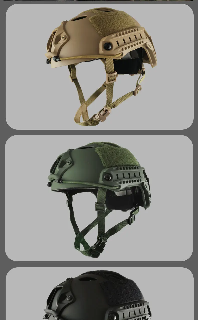 FAST Tactical Protective Helmet Airsoft MH Helmet ABS New Thickened Outdoor PJ Air Gun Shooting CS Protective Equipment