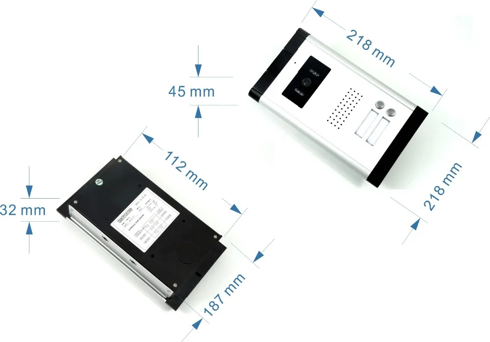 Home Video Doorbell Security Doorphone Wired 2/3/4/5/6/8/10/12 Units Apartment Two-way Audio Visual Intercom System