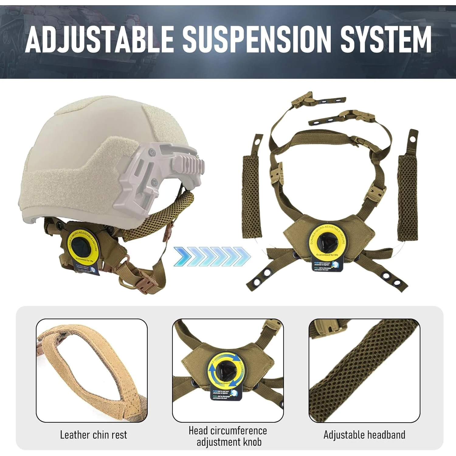Fit Team Wendy Helmet Hanging Suspension System Lanyard Strap for Team Wendy FAST MICH Tactical Helmet Accessories