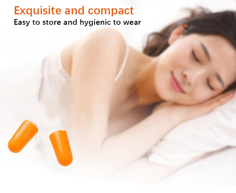 50 pairs】3M earplugs for Sleep Learning anti-noise Super noise-proof industrial protective machinery noise reduction 1100
