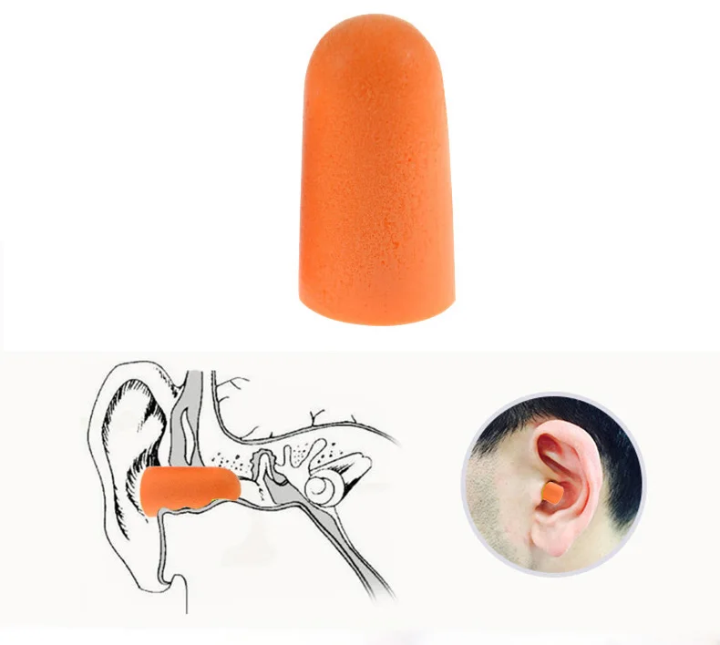 50 pairs】3M earplugs for Sleep Learning anti-noise Super noise-proof industrial protective machinery noise reduction 1100