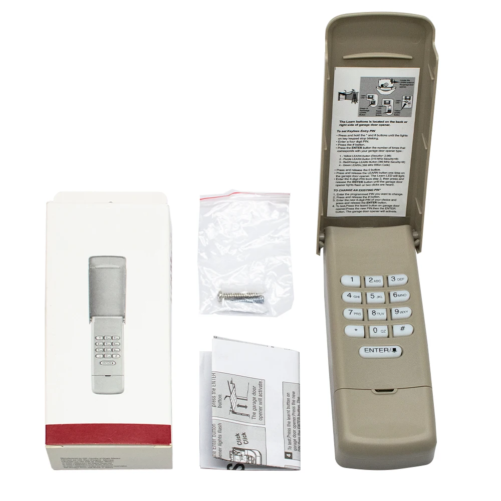 877MAX Wireless Keypad for 376LM 377LM 877LM 971LM 977LM 878MAX Keyless Garage Door Opener Remote Control Entry System