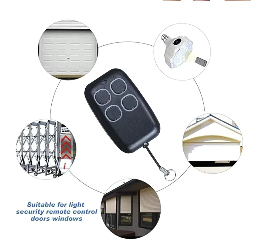 10PCS/50PCS Garage Door Remote Control Duplicator 433MHz 433.92MHz Code Grabber Clone Gate Key Fob Command Hand Transmitter