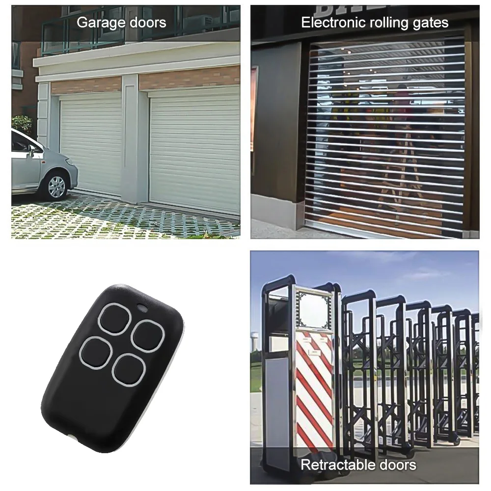 10PCS/50PCS Garage Door Remote Control Duplicator 433MHz 433.92MHz Code Grabber Clone Gate Key Fob Command Hand Transmitter