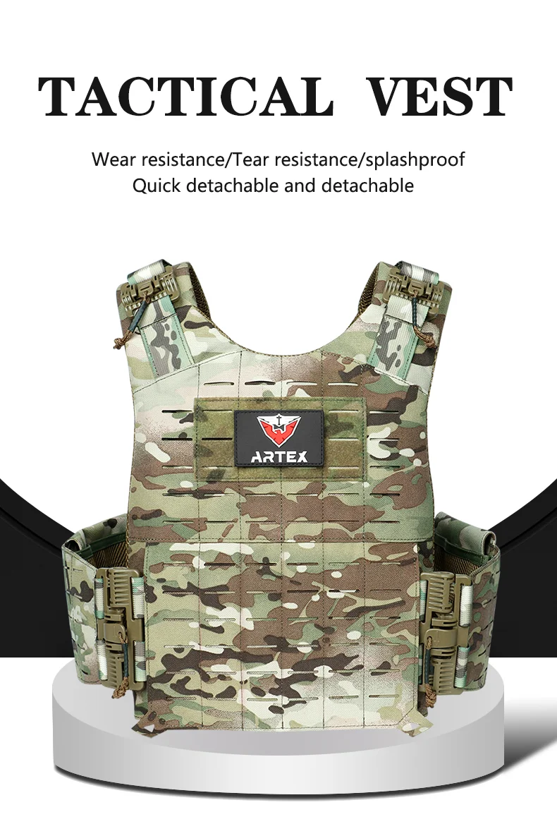 Tactical Vest Outdoor Hunting Plate Carrier Protective Adjustable Vest Airsoft Carrier Combat Equipment 6094 Vest