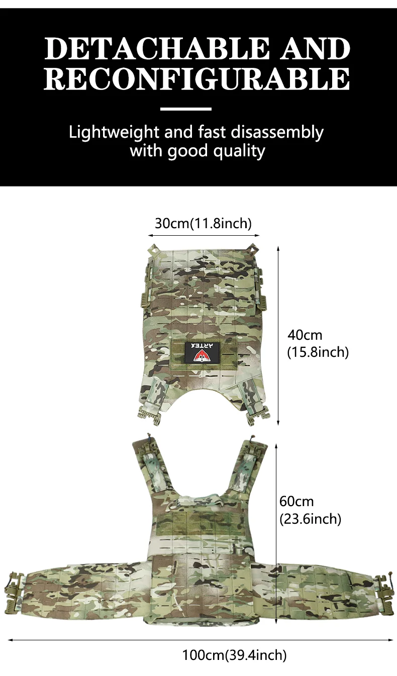 Tactical Vest Outdoor Hunting Plate Carrier Protective Adjustable Vest Airsoft Carrier Combat Equipment 6094 Vest