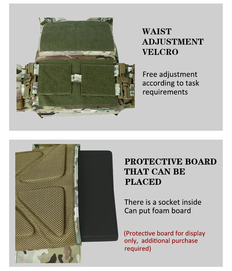 Tactical Vest Outdoor Hunting Plate Carrier Protective Adjustable Vest Airsoft Carrier Combat Equipment 6094 Vest