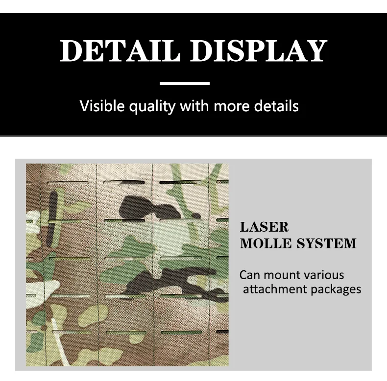 Tactical Vest Outdoor Hunting Plate Carrier Protective Adjustable Vest Airsoft Carrier Combat Equipment 6094 Vest