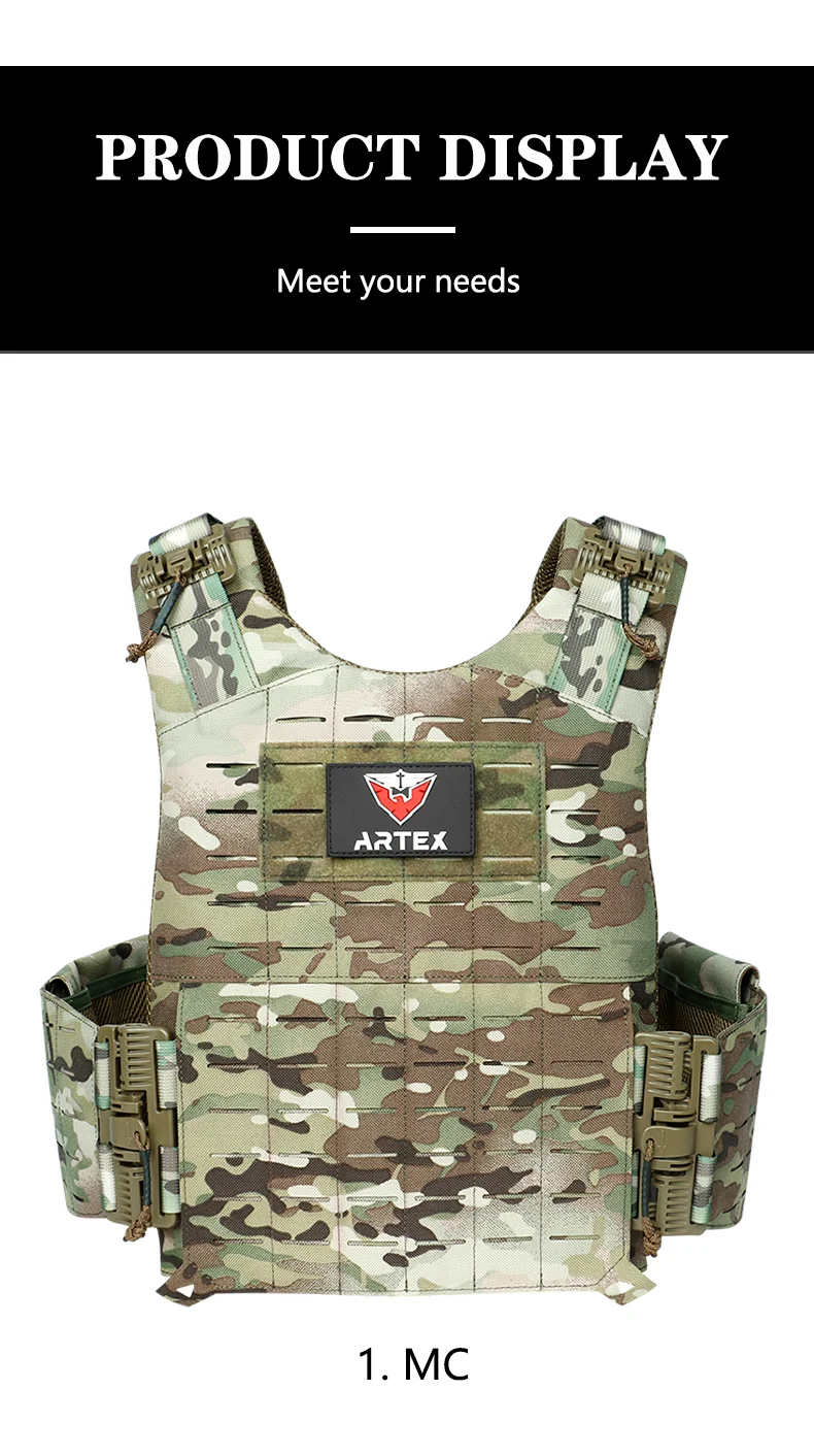 Tactical Vest Outdoor Hunting Plate Carrier Protective Adjustable Vest Airsoft Carrier Combat Equipment 6094 Vest