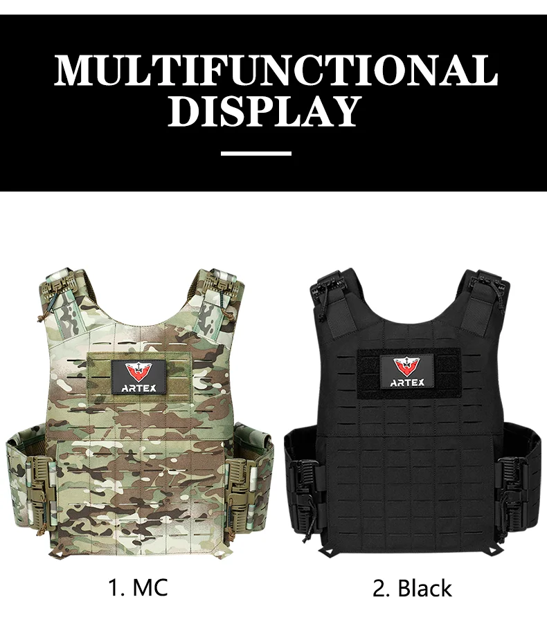 Tactical Vest Outdoor Hunting Plate Carrier Protective Adjustable Vest Airsoft Carrier Combat Equipment 6094 Vest