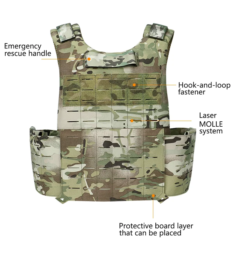 Tactical Vest Outdoor Hunting Plate Carrier Protective Adjustable Vest Airsoft Carrier Combat Equipment 6094 Vest