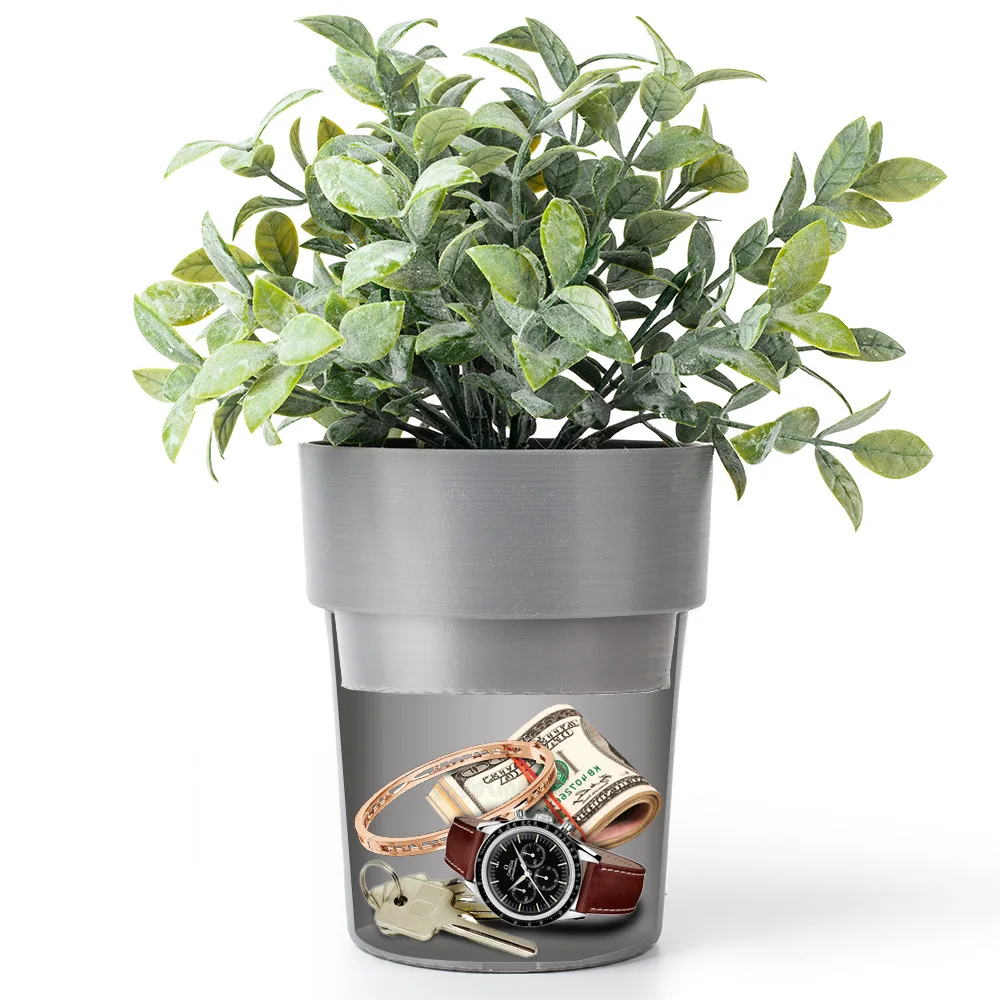 Hidden Safe Plastic Flower Pot Money Storage Box Surprise Separable Security Container Stash Safe Box Stash Jars Piggy Bank
