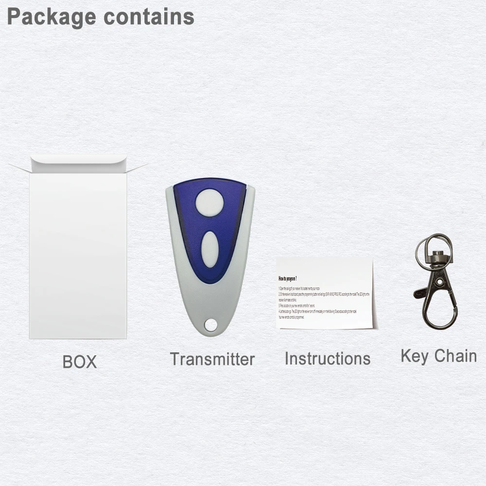 NEW NOVOTRON 502 MAX43-2 504 MAX43-4 512 MIX 43-2 MTR43-2 MCHS43-2 MNHS433-02 MNHS433-04 Garage Door Remote Control