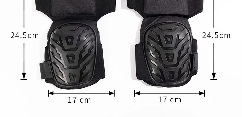 2 Piece Professional Knee Pads for Work Heavy Duty Foam Padding Gel Construction Knee Pads with Strong Double Straps