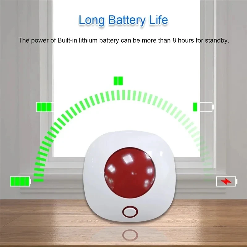 TAIBOAN Smart WIFI 110dB Sound Light Alarm Siren TUYA Safety Protection Siren Strobe Light Sensor Home Alarm Security System