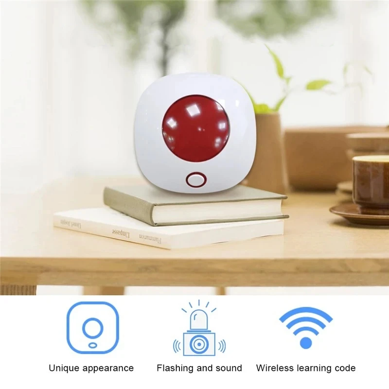 TAIBOAN Smart WIFI 110dB Sound Light Alarm Siren TUYA Safety Protection Siren Strobe Light Sensor Home Alarm Security System