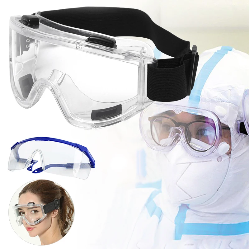 Safety Goggles Over Glasses with Clear Scratch Resistant Lenses Spectacles for Nurses Workers Architect Men and Women