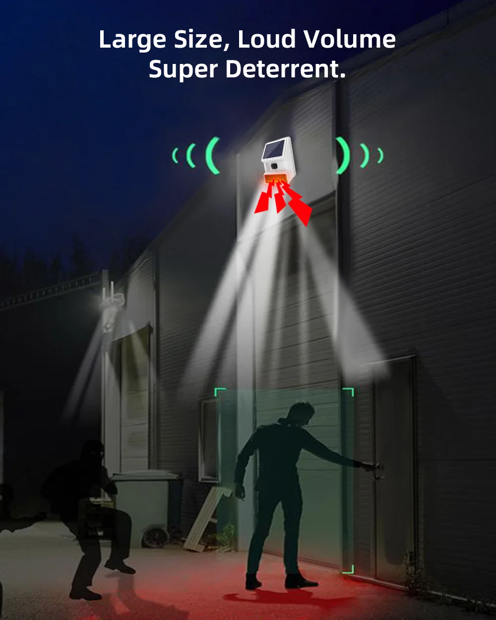 TAIBOAN 433MHZ Wireless Solar SIren Sound Light Flash Alarm Outdoor Alarm Horn for Wifi GSM Home Security Alarm System