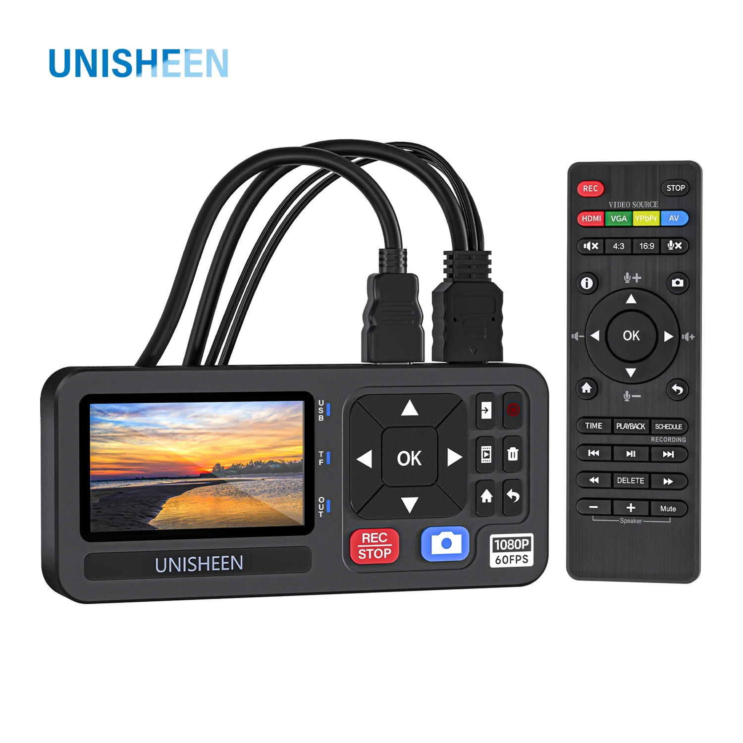 UNISHEEN Hot-Sale Easy VIDEO CAPTURE Box UC3200HS FPGA Grabber Dongle Game Live Stream Broadcast 1080P USB3.0 60FPS SDI HDMI