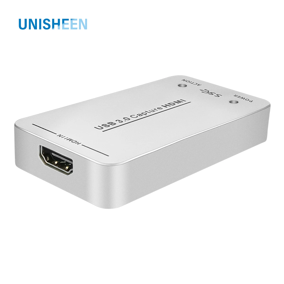 UNISHEEN Hot-Sale Easy VIDEO CAPTURE Box UC3200HS FPGA Grabber Dongle Game Live Stream Broadcast 1080P USB3.0 60FPS SDI HDMI