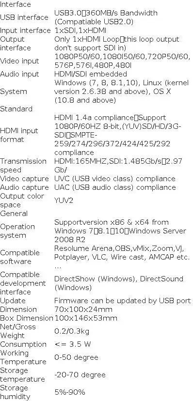 UNISHEEN Hot-Sale Easy VIDEO CAPTURE Box UC3200HS FPGA Grabber Dongle Game Live Stream Broadcast 1080P USB3.0 60FPS SDI HDMI