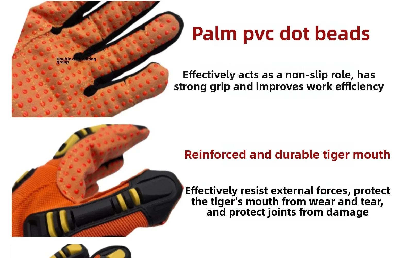 Mechanical Gloves CE Certified Anti-Stab Anti-Collision Cut-Resistant Fire Rescue Mining TPR Shock Absorption Gloves