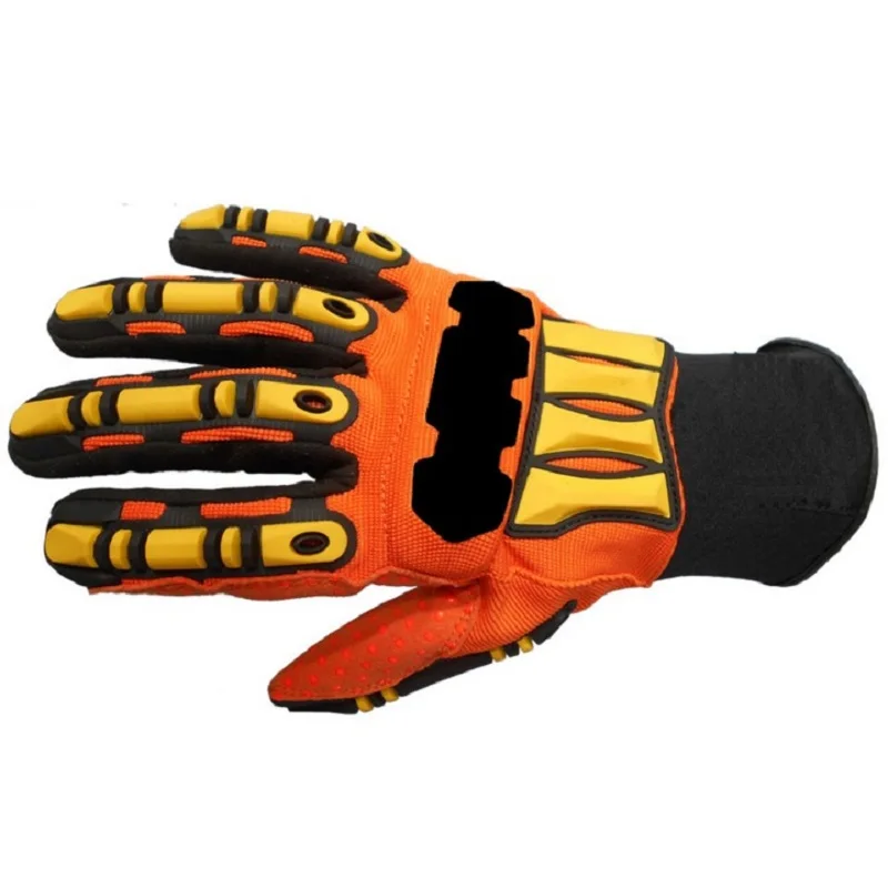 Mechanical Gloves CE Certified Anti-Stab Anti-Collision Cut-Resistant Fire Rescue Mining TPR Shock Absorption Gloves