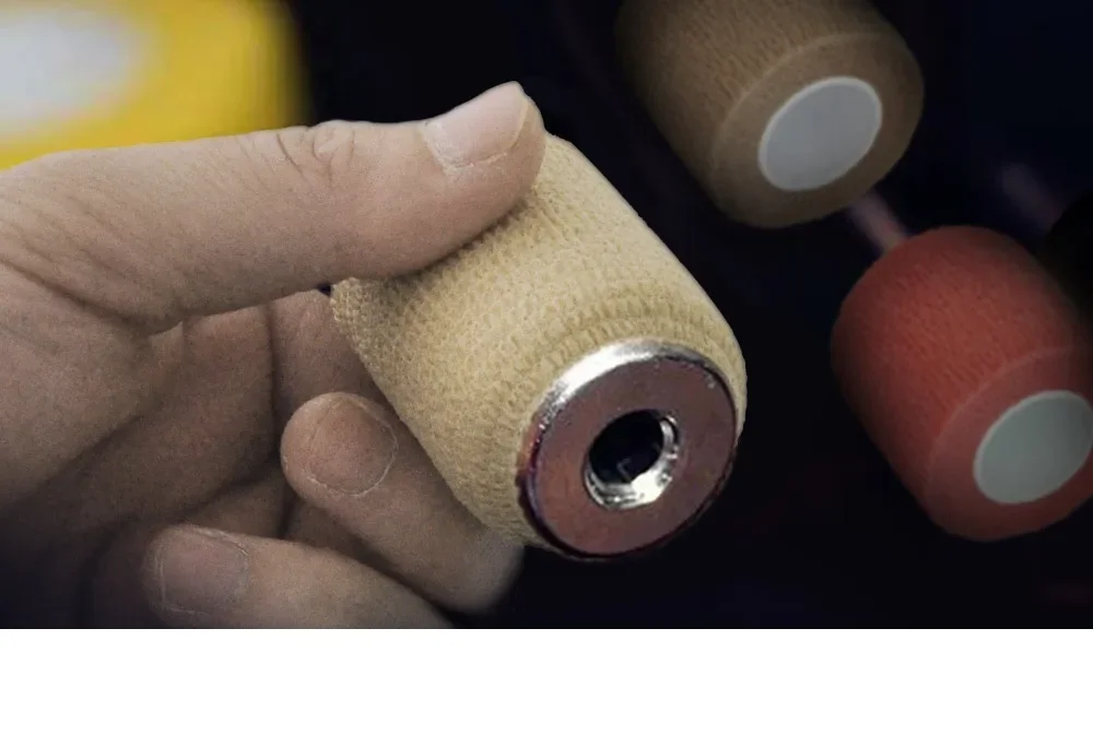 1/6roll 2.5/5/7.5/10cm*4.6m Non Woven Elastic Self Adhesive Bandage Cohesive Bandage for Sports Fixing Finger Wrist Leg