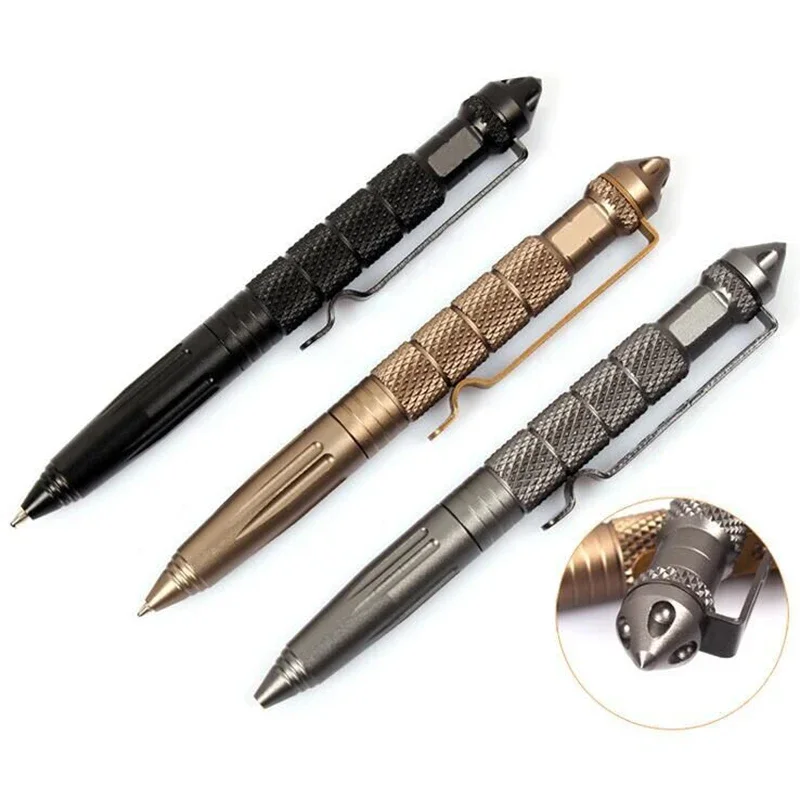 1/4/8pcs ZK20 Landing Ship Defense Tactical Pen High Quality Aluminum Anti Slip Self Defense Pen Steel Glass Crusher Tool Kit