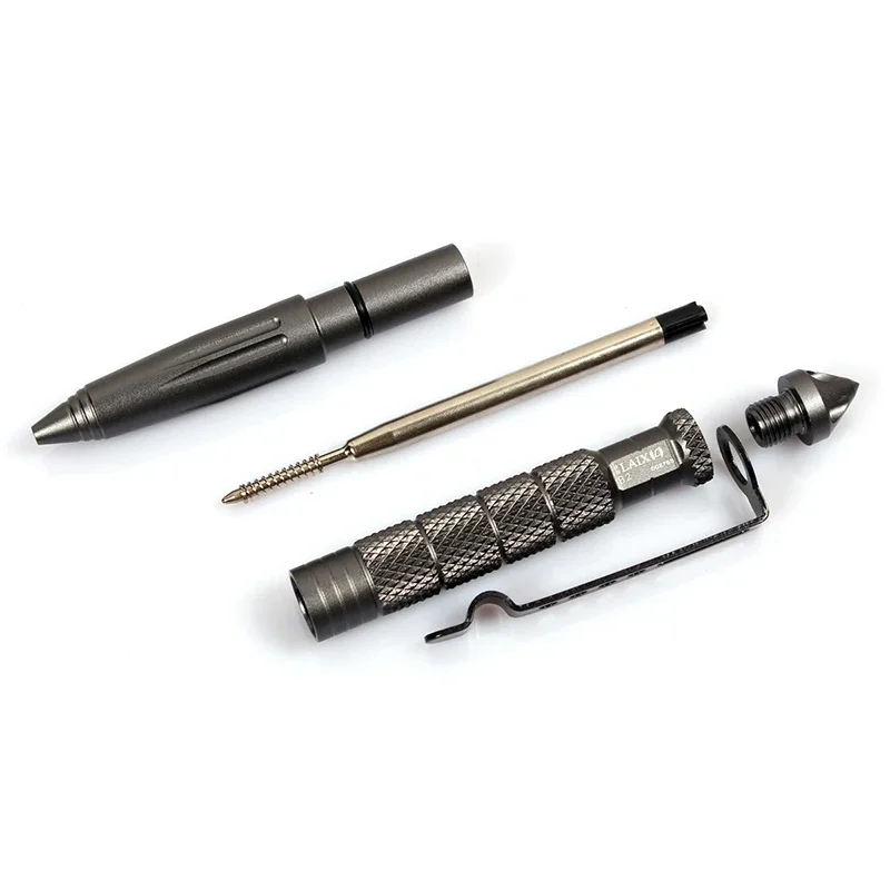 1/4/8pcs ZK20 Landing Ship Defense Tactical Pen High Quality Aluminum Anti Slip Self Defense Pen Steel Glass Crusher Tool Kit