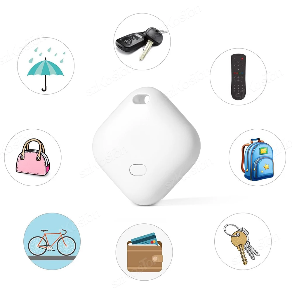 Mini GPS Tracker Smart Tag Compatible with iOS Find My APP Global Locator Anti-lost Finder for Car Pet Keys Wallet Suitcase iTag