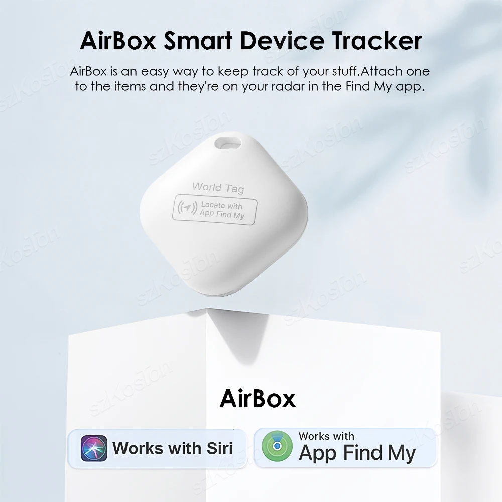 Mini GPS Tracker Smart Tag Compatible with iOS Find My APP Global Locator Anti-lost Finder for Car Pet Keys Wallet Suitcase iTag