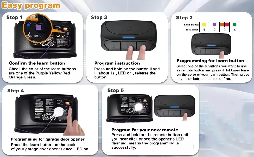 370LM 371LM 372LM 373LM Compatible 315MHz Garage Door Remote 139.53753 Craftsman Rolling Code 315 MHz