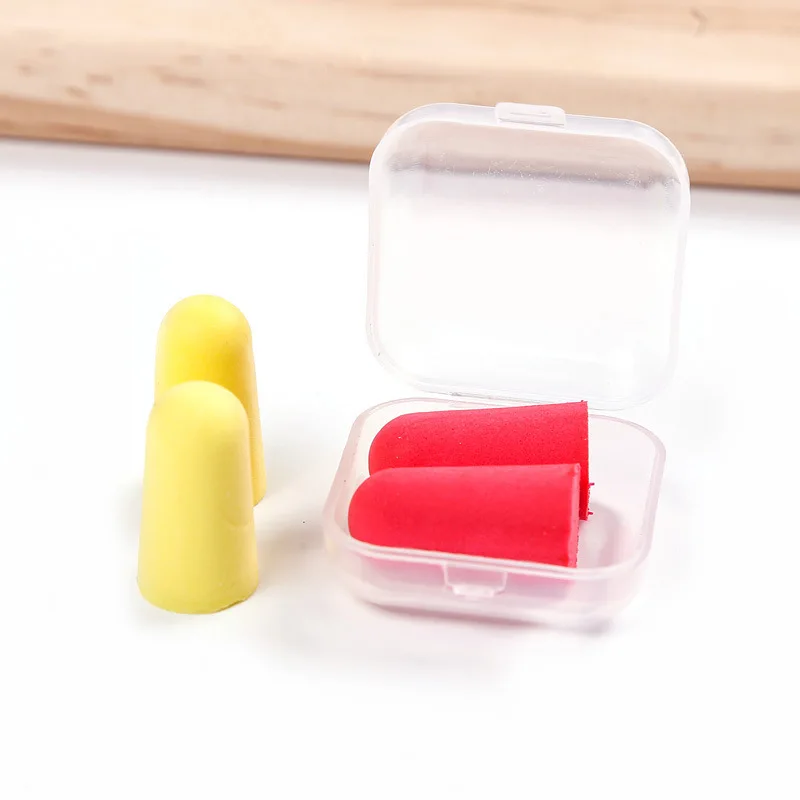 1PCS Earplugs Noise Reduction Sleep Anti Canceling Music Sound Insulation Earplug Protection Foam Sleeping Reusable Ear Plugs