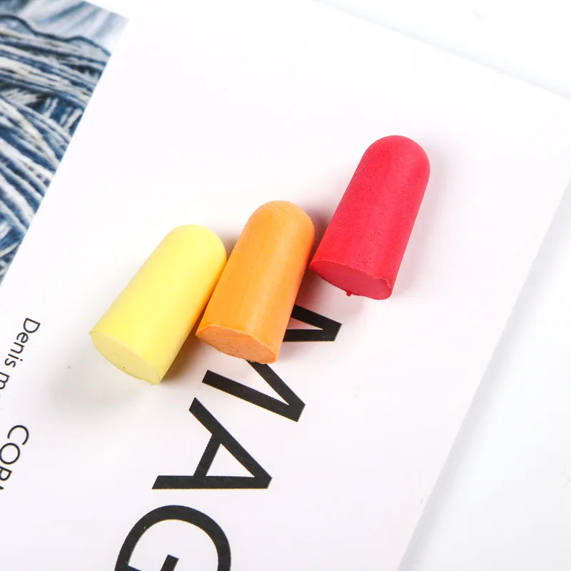 1PCS Earplugs Noise Reduction Sleep Anti Canceling Music Sound Insulation Earplug Protection Foam Sleeping Reusable Ear Plugs