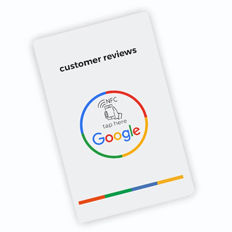 High Quality NFC Google Reviews NFC Card in German Dutch French Spanish English Polish Writing