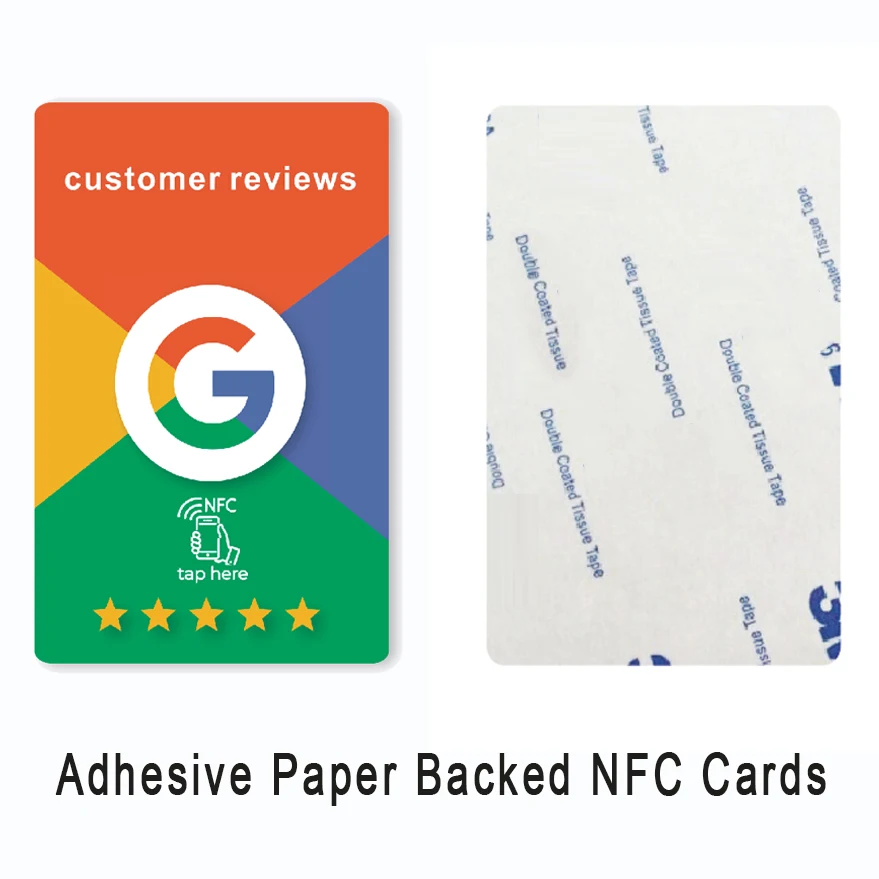 Google Review French Germany Italian English Language NFC Card Simple with Google Review Waterproof Durable
