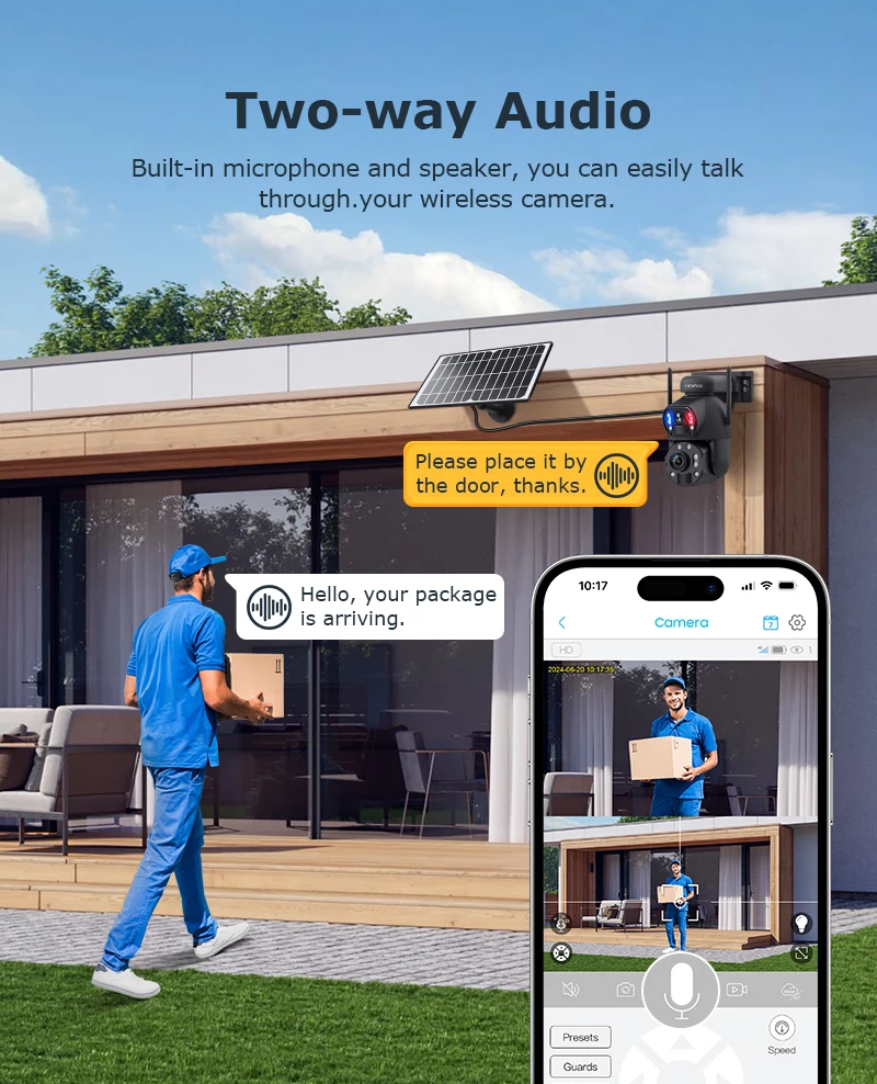 SHIWOJIA 6K 12MP 4G Solar Camera 36X Zoom DualLens Recording Humanoid Tracking Outdoor WIFI Camera Metal Waterproof CCTV 12000mA