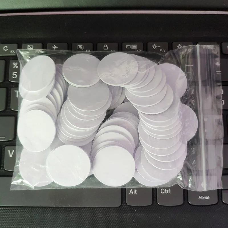 20/50/100pcs NFC Ntag215 Coin Tag Key Tag 13.56MHz Ntag 215 Universal Label RFID Ultralight Tags Labels For TagMo Forum Type2