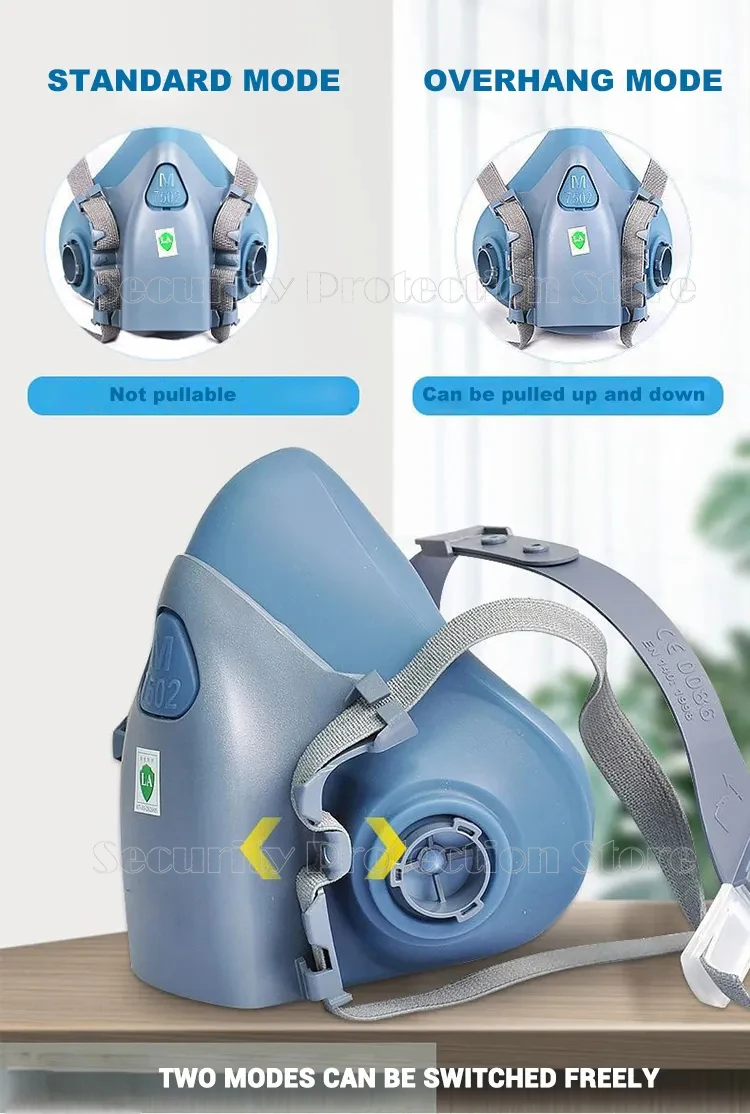 17in1 7502 Dust Gas Respirator Half Face Dust Mask For Painting Spraying Organic Vapor Chemical Gas Filter Work Safety For 3M