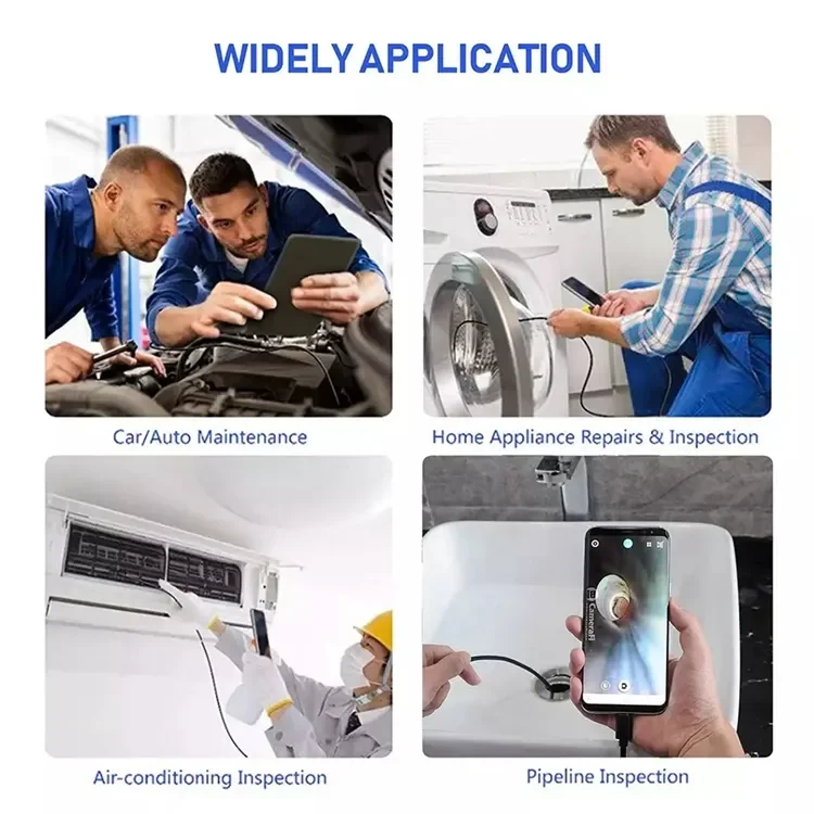 3.9/5.5/7.0/8mm 1080P 3IN1 Single Dual Lens Endoscopic Inspection Tool Camera Piping Endoscope For Android Mobile Smartphone Car