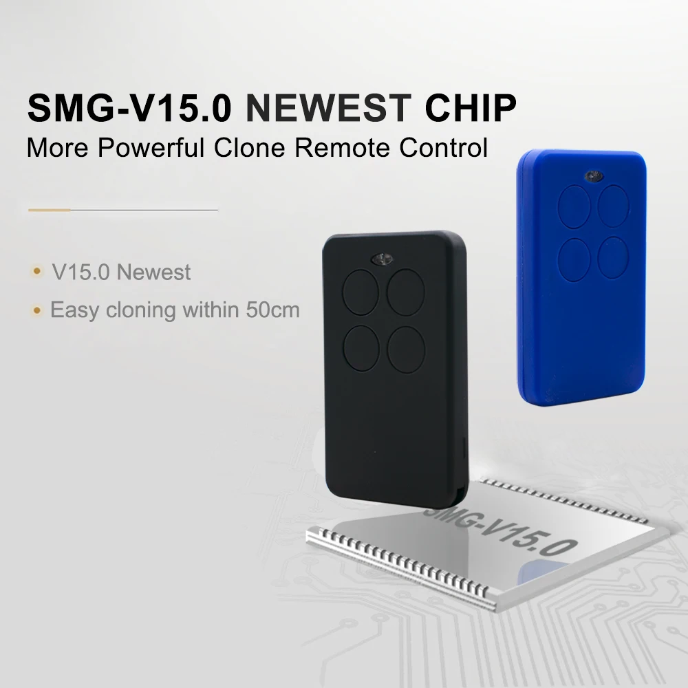 1/3/5/10pcs Garage Door Gate Remote Control Upgrade SMG-233 Multi-frequency Replicator 280-868MHz 433mhz Command Transmitter