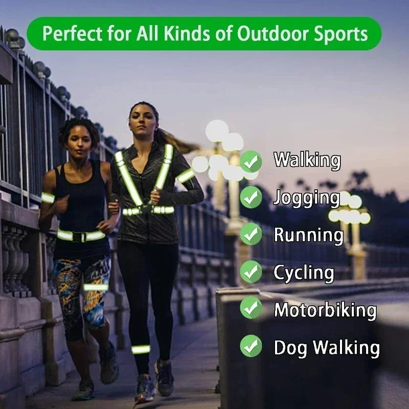Car Clothing for Safety Traffic Safety Vest Outdoor for Running Cycling Sports Vest Night Running Leisure Sports Vest