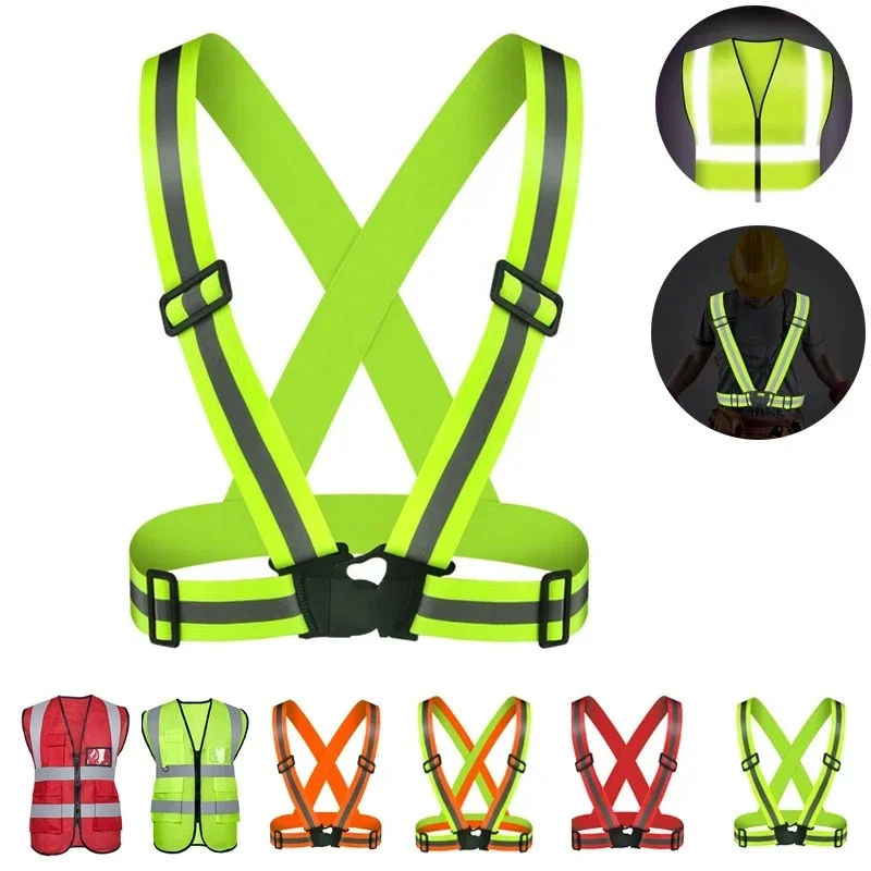 Car Clothing for Safety Traffic Safety Vest Outdoor for Running Cycling Sports Vest Night Running Leisure Sports Vest