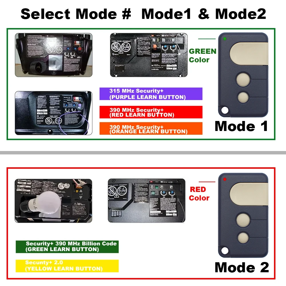 Sears Craftsman 315 139.53753 Garage Door Remote Control 315MHz Gate Keychain PURPLE Learn Button