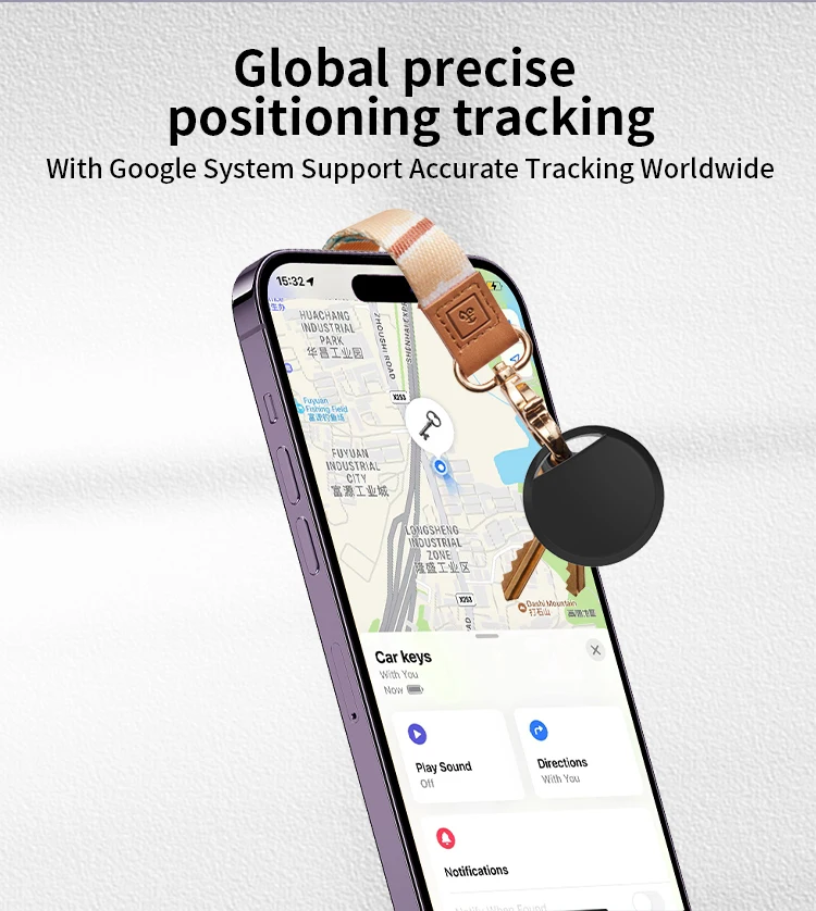 Smart Location Tracker for Android Phones Work With Google's Find Hub App Key Finder Smart Tag for Xiaomi Samsung Pixel OnePlus