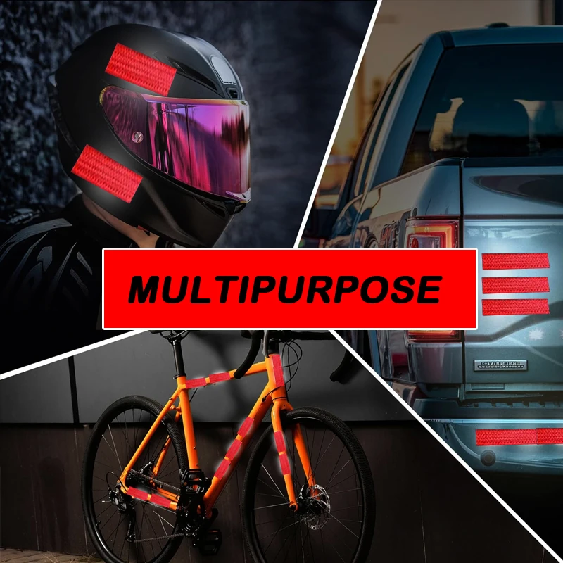 1/5mx5cm Dot-C2 Red Reflective Sticker High Reflection Warning Tape Waterproof Strong Adhesive Sticker For Bicycle/Car/Truck