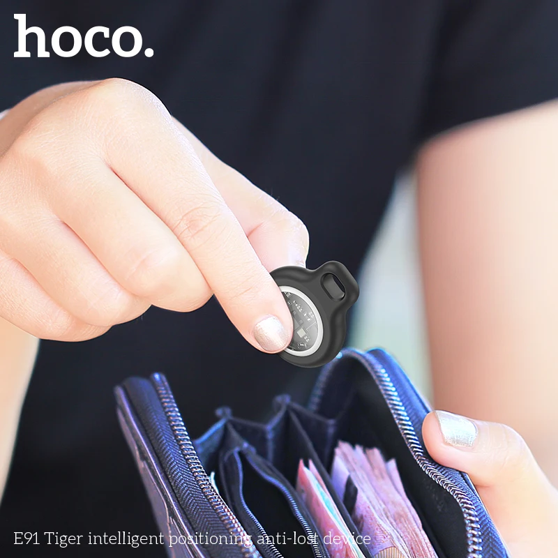 HOCO E91 Smart Airtag GPS Positioning Pet Anti-Lost Device with Case for iPhone Find My Keychain Kids Trackers Finder Locator