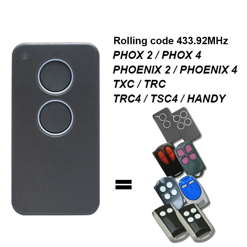 3pcs PHOX2 Garage Door / Gate Remote Control 433.92MHz PHOX PHOENIX 2 4 PHOX4 PHOENIX2 PHOENIX4 HANDY2 HANDY4 TSC4 TRC4 TXC4